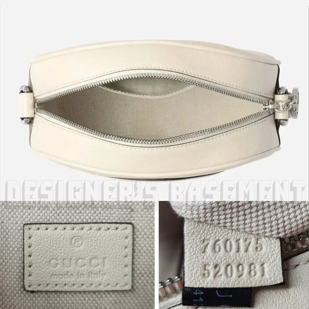 GUCCI mystic white BLONDIE MINI Matelasse Leather Oval Interlocking GG charm Bag - Picture 7 of 10